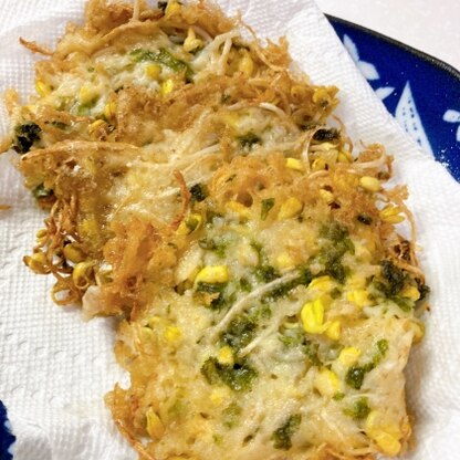 ブルーボリジさん、もやしの天ぷらを作りました♪シャキふわでとても美味しくできました。素敵なレシピありがとうございます(*´◒`*)❣️